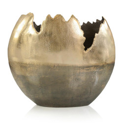 John Richard Matterport Aluminum Gold Vase