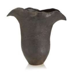 John Richard Graphite Gray Porcelain Vase Ii