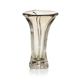 John Richard Abstract Brown Handblown Glass Vase I