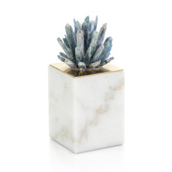 John Richard Cyanite Starburst On Marble Sculpture I