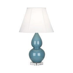 Small Double Gourd Table Lamp - Steel Blue