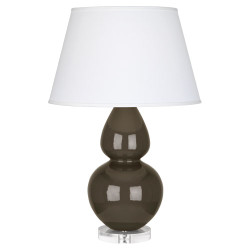 Double Gourd Table Lamp - Brown Tea