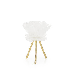 John Richard Blossoming Selenite Candleholder - Small