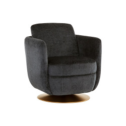 Sunpan Gilley Swivel Lounge Chair - Bergen Navy