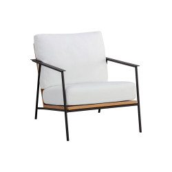 Sunpan Milan Armchair - Stinson White