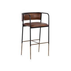 Sunpan Brenan Barstool - Bravo Cognac