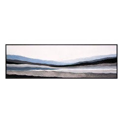 Sunpan Mystic Landscape - 72" X 22" - Black Floater Frame