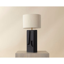 Sunpan Dirsan Table Lamp - Black