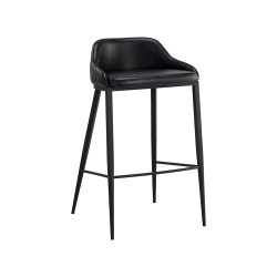 Sunpan Astra Barstool - Black - Nightfall Black