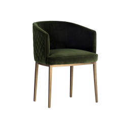 Sunpan Cornella Dining Armchair - Forest Green