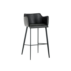 Sunpan Griffin Barstool - Town Grey / Roman Grey