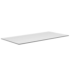 Sunpan Glass Dining Table Top - Rectangular - Clear - 96"