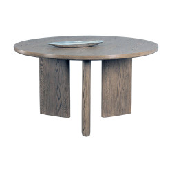 Sunpan Giulietta Dining Table - Round - Weathered Oak - 55"