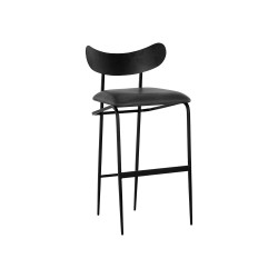 Sunpan Gibbons Barstool - Black - Bravo Portabella