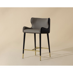 Sunpan Gianni Counter Stool - Dillon Stratus / Dillon Black