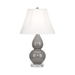 Small Double Gourd Table Lamp - Smokey Taupe