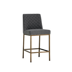 Sunpan Leighland Counter Stool - Dark Grey