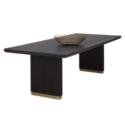 Sunpan Kalla Dining Table - Rectangular - Charcoal - 96"