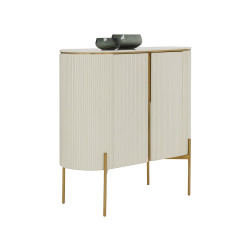 Sunpan Paloma Bar Cabinet - High Gloss Cream