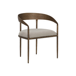 Sunpan Zanatta Dining Armchair - Zenith Taupe Grey