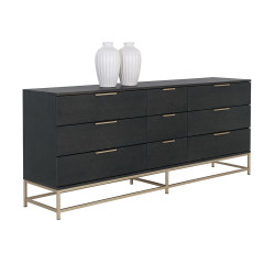 Sunpan Rebel Dresser - Large - Gold - Charcoal Grey