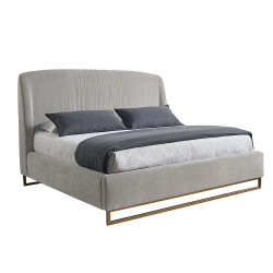 Sunpan Nevin Bed - King - Polo Club Stone