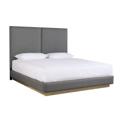 Sunpan Jenkins Bed - King - Dazzle Grey