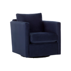 Sunpan Georgie Swivel Lounge Chair - Abbington Navy