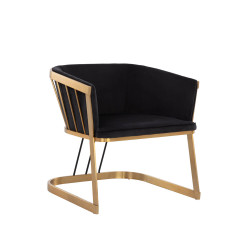 Sunpan Caily Lounge Chair - Abbington Black