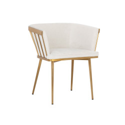 Sunpan Caily Dining Armchair - Polo Club Muslin