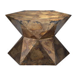 Jamie Young Crown Side Table - Acid Wash Metal - Large Jamie Young Crown Side Table - Acid Wash Metal - Large