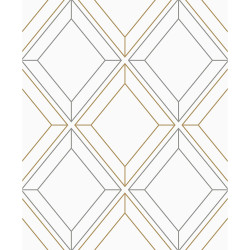 Etten Studios Linework Gem - Metallic Silver & Gold