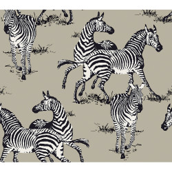 Harry & Grace Playful Zebras - Light Blue