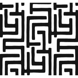 NextWall Graphic Maze - Black