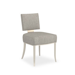 Caracole Reserved Seating Side Chair - Textured Neutral - Matte Pearl Caracole Reserved Seating Side Chair - Textured Neutral - Matte Pearl