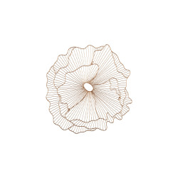 Phillips Collection Poppy Flower Wall Art - Copper - SM Phillips Collection Poppy Flower Wall Art - Copper - SM