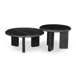 Four Hands Dakota Nesting Coffee Table Set - Black Marble Four Hands Dakota Nesting Coffee Table Set - Black Marble
