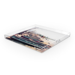 Four Hands Fishing Boats Tray by Slim Aarons Four Hands Fishing Boats Tray by Slim Aarons