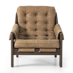 Four Hands Halston Chair With Ottoman - Palermo Drift