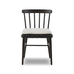 Four Hands Kershaw Dining Chair - Dover Crescent - Black Rush Four Hands Kershaw Dining Chair - Dover Crescent - Black Rush