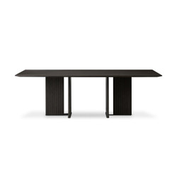 Four Hands Leo Dining Table - Smoked Black Four Hands Leo Dining Table - Smoked Black