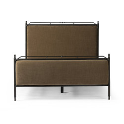 Amber Lewis x Four Hands Leyla Bed - Altair Mushroom - Queen Amber Lewis x Four Hands Leyla Bed - Altair Mushroom - Queen