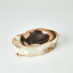 Studio A Petrified Bowl - Beige - Black Studio A Petrified Bowl - Beige - Black