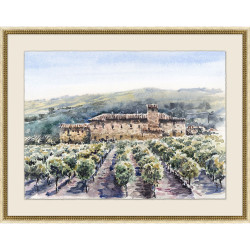 Wendover Vineyard Estate Watercolor 2 Wendover Vineyard Estate Watercolor 2