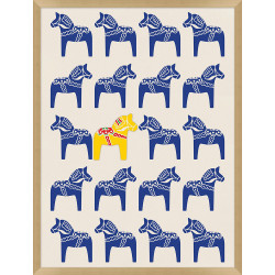 Wendover Dala Horse Yellow