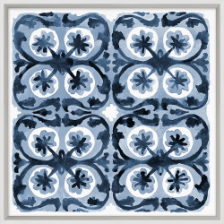 Wendover Navy Paisley Pattern 1