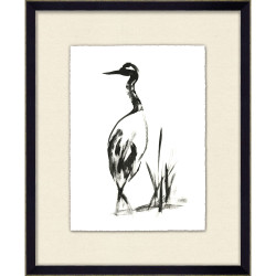 Wendover Petite Crane Calligraphy 1