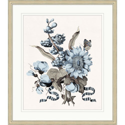 Wendover Blue Floral Etching 2 Wendover Blue Floral Etching 2