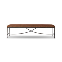Four Hands Jade Accent Bench - 70.5" - Crypton Wayfarer Sienna