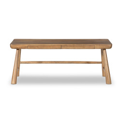 Four Hands Lorik Desk - Caramel Rubberwood